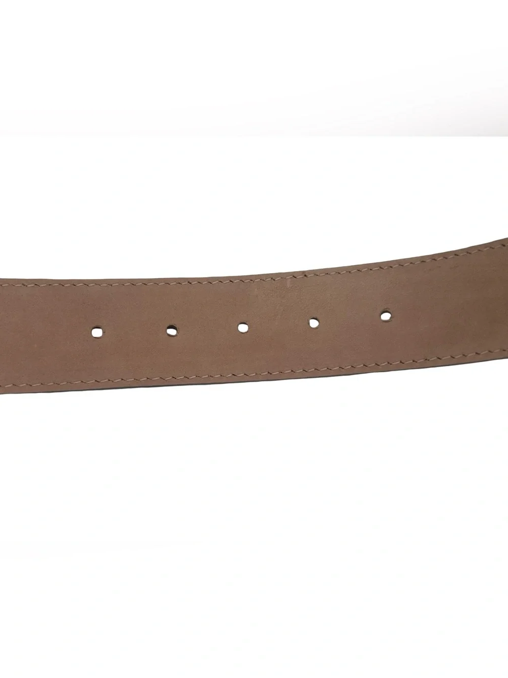 Links & Kings Italian Nubuck Leather Golf Belt Gray Handcrafted 50” XL XXL 46